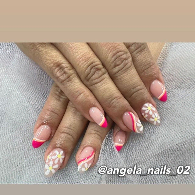 Angela nails uñas flores